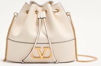 Valentino Garavani MINI VLogo SIGNATURE BUCKET BAG IN NAPPA LEATHER Wo