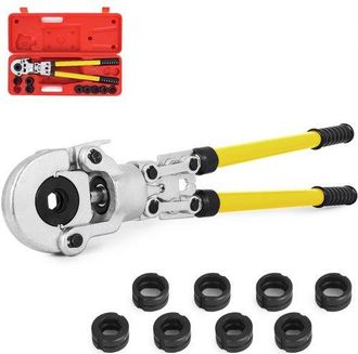 OEM Presszange V12, V15, V22, V28, Th16, Th20, Th26, Th32 Mm, Crimpzange Presszange Mit Um 360&deg; Drehbarem Kopf Und Ergonomischem Gummigriff, Rohrpresszang
