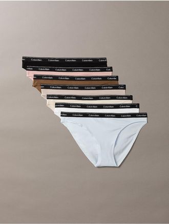Calvin Klein Calvin Klein Womens Modern Logo 7-Pack Bikini - Multi - XS