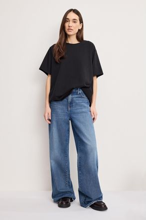 Good American Womens Good Ease Jeans | Blue, Size 20 Plus | Good American by Khlo&Egrave; Kardashian