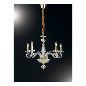 Netlighting EPOQUE 5 Light Chandeliers Gold Crystal 65x52cm | Size: 65x52 cm
