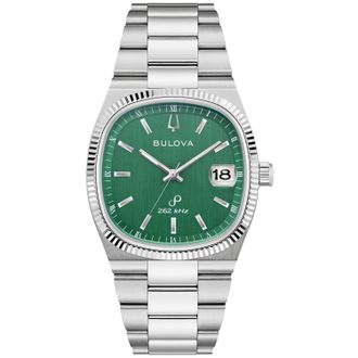 Bulova Mens Super Seville Green Dial Watch
