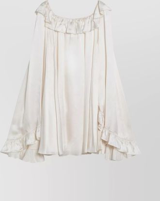 Chloé flared sleeves silk mini dress