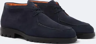 Santoni Rock Wallabee suede boots