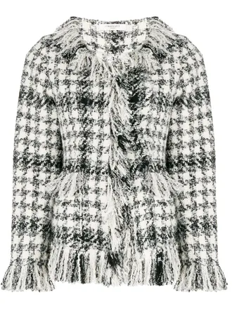 Charlott geruit jack - Zwart