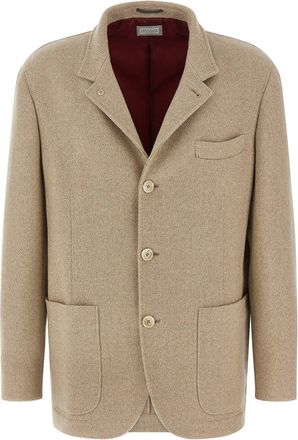 Brunello Cucinelli Blazer Jacket Puffer Jackets Beige-Uomo