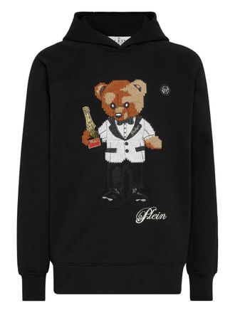 Philipp Plein Teddy Waiter hoodie - men - Cotton - XXXXL - Black