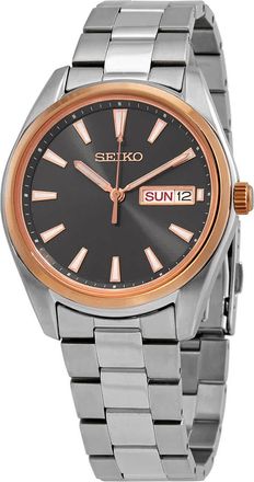 Seiko Neo Classic Quartz Black Dial Mens Watch SUR344P1