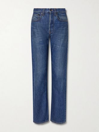 The Row Jeans A Gamba Dritta E Vita Media Daciana - Blu