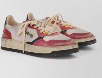 Autry vintage low top sneakers panelled design