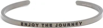 Mantraband Enjoy the Journey Cuff in Moon Gray at Nordstrom