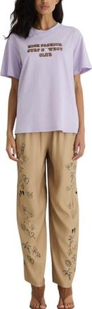 Romy Cowboy Club Tee in Lilac Print at Nordstrom, Size X-Small