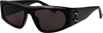 Alexander McQueen Am0471S Sunglasses - unisex - Alexander McQueen - Sunglasses - Black - 53 MM - Accessories