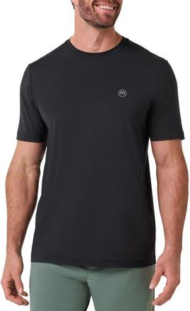 Travis Mathew Heater Pro Active T-Shirt in Black at Nordstrom, Size Xx-Large