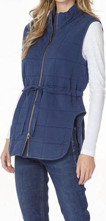 bobi Zip Up Vest In Coast