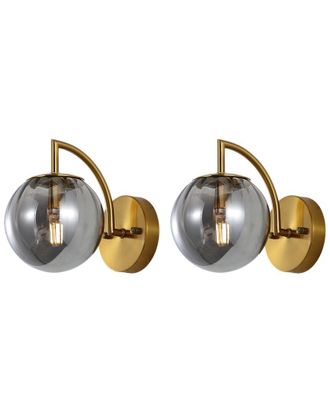 Safavieh Set Of 2 Safavieh Psylla 9.25In Wall Sconce