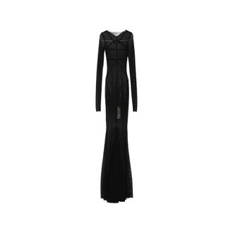 Rick Owens Gowns, female, Black, Size: XS Temple Maxi Dress