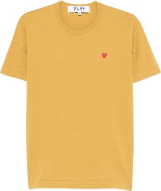 Comme Des Gar&ccedil;ons T-shirt Mini Heart - Giallo