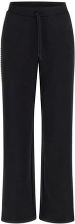 Guess Dora Palazzo Broek - Dames - Straight fit broeken - Zwart - S - Katoen - Broeken