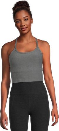 Beyond Yoga Spacedye Slim Racerback Cropped Tank Top Womens Clothing True Gray Heather : MD, Elastane/Polyester/Spandex