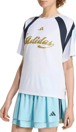 adidas Originals Heritage Logo Graphic Jersey T-Shirt in White/hazy Beige/night Navy at Nordstrom, Size Xx-Large
