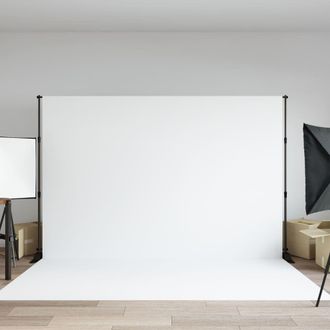 Berkfield Home Backdrop Stand Black 305x243 cm Steel