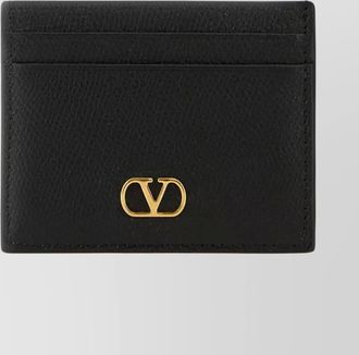 Valentino Garavani pebbled calf leather cardholder