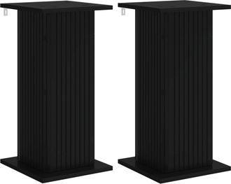 vidaXL Soporte De Plantas 2 Uds. Negro 30,5 X 30 X 60,5 Cm Vidaxl
