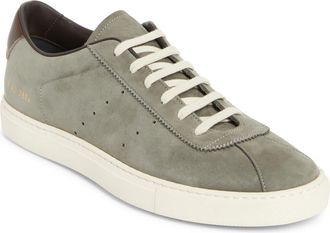 Common Projects Tennis 24 Nubuck Sneaker in Warm Grey at Nordstrom, Size 13Us