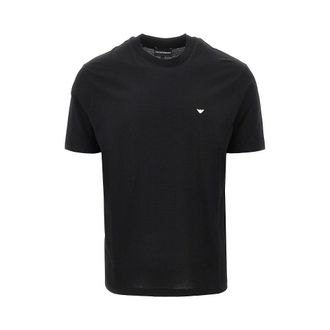 Emporio Armani Lyocell and cotton blend T-shirt with logo Man XXL