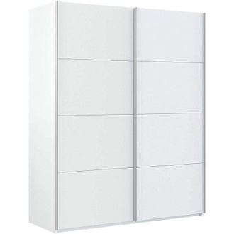 Composad Armadio in legno con 2 ante scorrevoli bianco laccato h 220 cm Made in Italy -Small