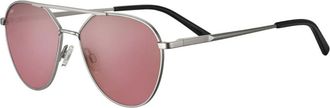 Serengeti Eyewear Odell SS555005 Mens Sunglasses Silver Size 59