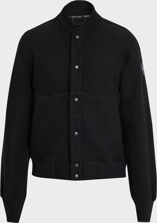 Canada Goose Men & apos;s Hudson Fleece Snap-Front Bomber Jacket