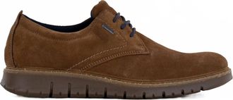 Ara Mens Leandro Gore-Tex Shoes In Suede Cognac