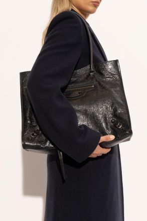 Balenciaga Shoulder Bag Le City Medium, Womens, Black