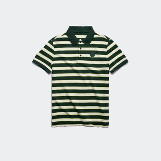 Canada Goose Beckley Striped Polo (Men, Green Colbourne Stripe, XXL)