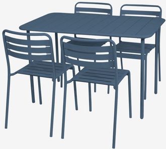 Sweeek Mesa De Jard&iacute;n Metal 4 Sillas