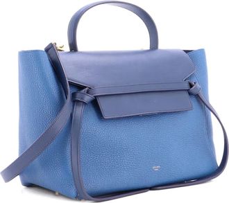 Celine Bicolor Belt Bag Leather Mini satchel - Blauw