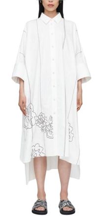 Joseph White Dania Shirt Dress Size M