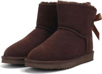 Generic QXDZSW Women Warm Bow Snow Winter Boots Women Boots Ankle Boots Fur Shoes Size 34-45 Chocolates