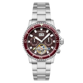 Earnshaw Duncan Automatic Red Dial Mens Watch ES-8312-33