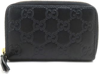 Gucci Black Leather Coin Purse/Coin Case (Pre-Owned)