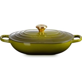 LE CREUSET 3.75-Quart Oval Enameled Cast Iron Casserole in Olive at Nordstrom