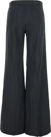 Merci High-Waist Trousers - Gray