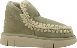 Mou Eskimo Bounce Ankle Boot - Dames - Winterlaarzen - Grijs - 40 EU - Leer - Schoenen