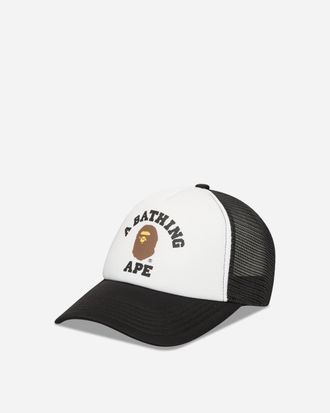 A Bathing Ape College Mesh Cap Black