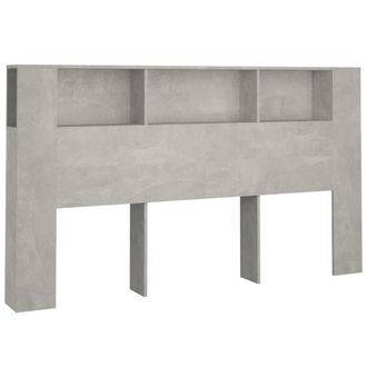 vidaXL Mueble Cabecero Gris Hormig&oacute;n 180x18,5x104,5 Cm Vidaxl