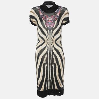 Roberto Cavalli Multicolor Printed Jersey Dress