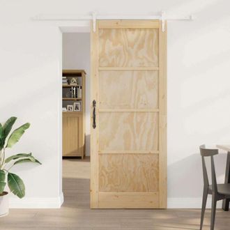 vidaXL Puerta Deslizante Otro Orkdal Natural Y 86 X 211 Cm Vidaxl