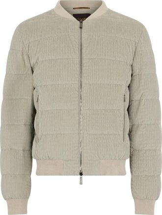Moorer Lichtgewicht Jas - Heren - Winterjassen - Beige - M - Polyester - Jassen
